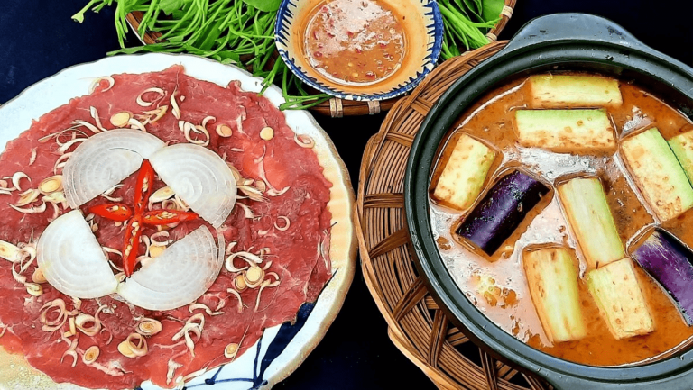 Bò Nhúng Mắm Ruốc 8 Còn